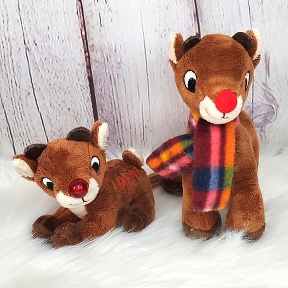Christmas Rudolph the Red Nosed Sings Reindeer Stocking Stuffer Stuffed Animal - Picture 8 of 15